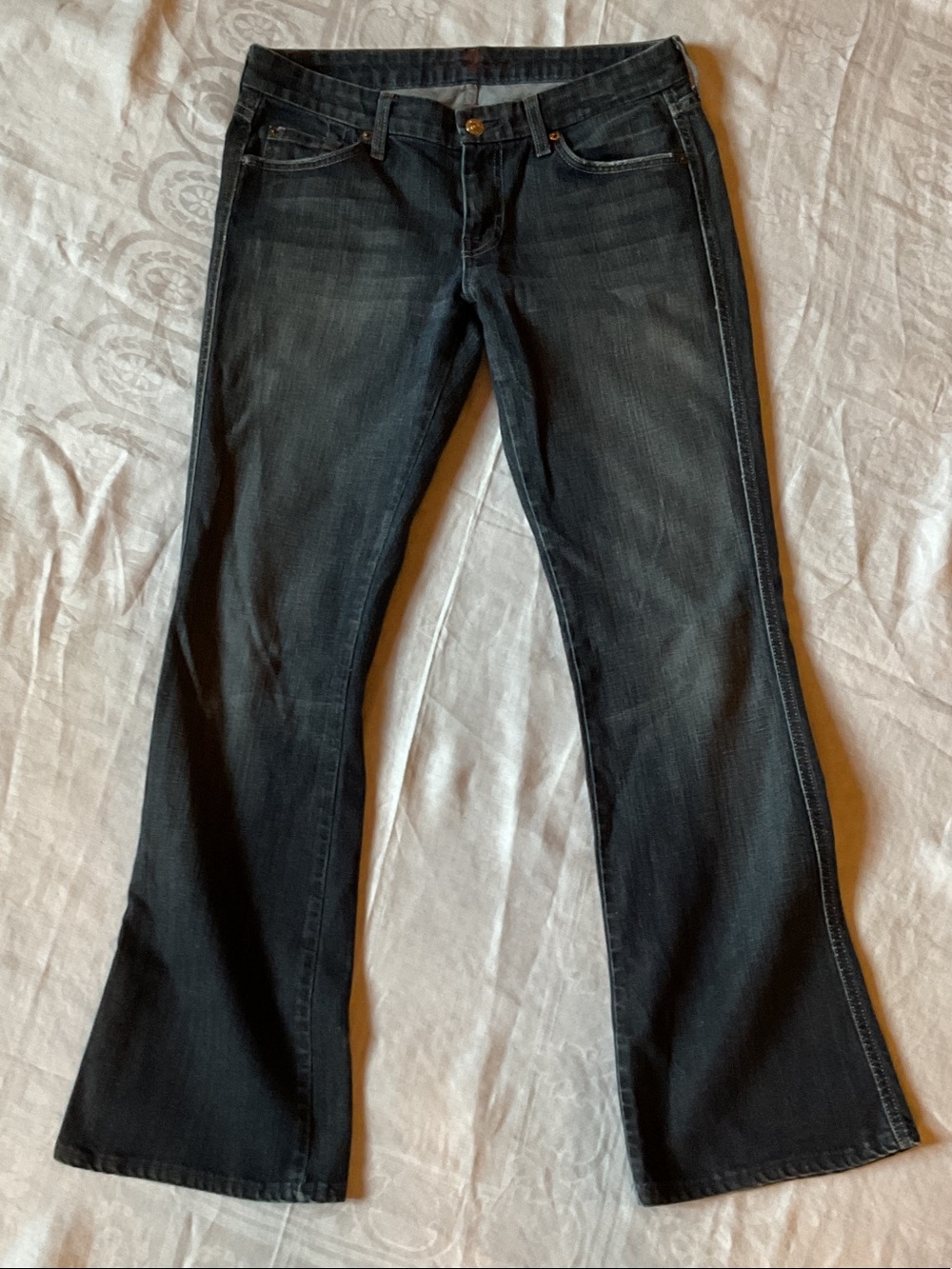7 For All Mankind Black Flared Jeans